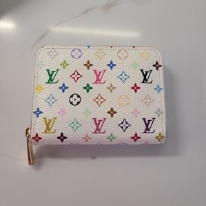Louis vuitton multicolor murakami zippy wallet